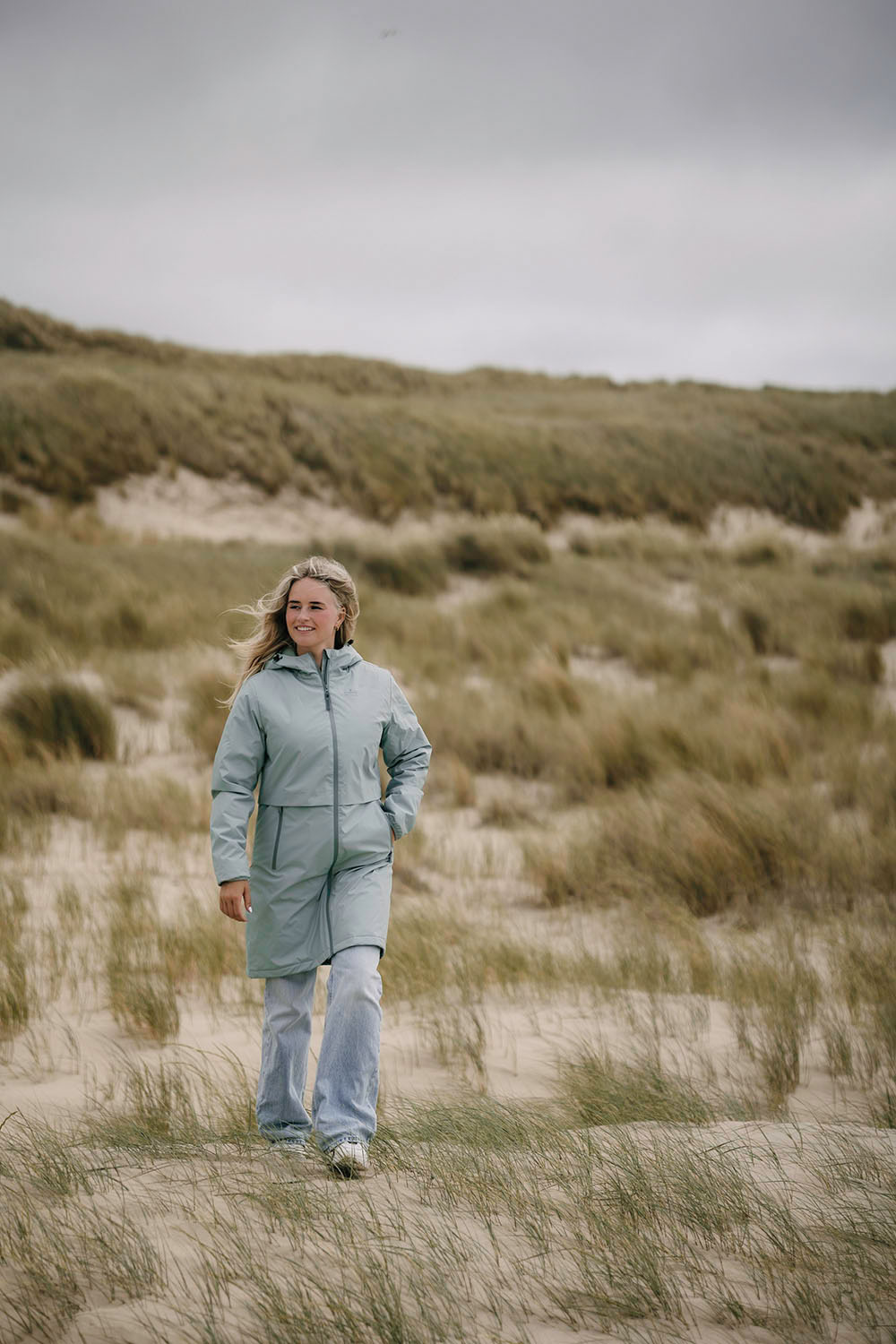 Kjelvik Hella Dames Outdoorjas - Blauw