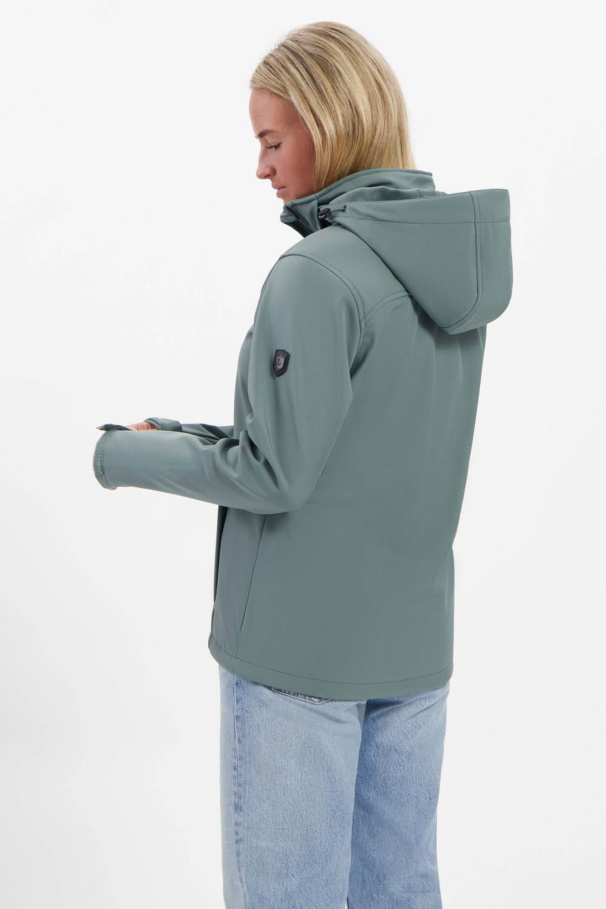 Kjelvik Marlien Dames Outdoorjas - Balsam groen